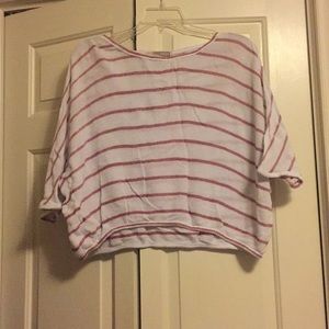 Forever 21 red and white striped top